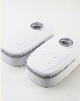 “Smart Automatic Pet Feeder – Timed Dispenser with Stainless Steel Bowl for Cats & Dogs”