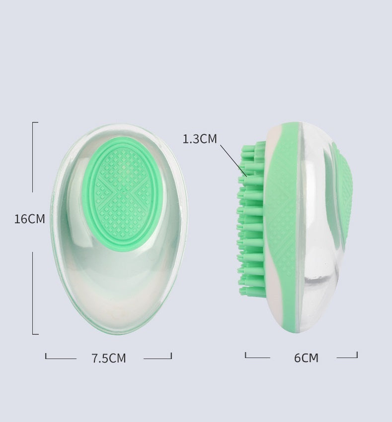 β2-in-1 Pet Bath & Massage Brush β Soft Silicone Grooming Tool for Dogs & Catsβ
