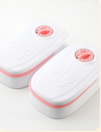 “Smart Automatic Pet Feeder – Timed Dispenser with Stainless Steel Bowl for Cats & Dogs”