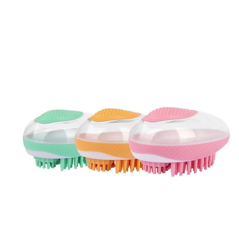 β2-in-1 Pet Bath & Massage Brush β Soft Silicone Grooming Tool for Dogs & Catsβ