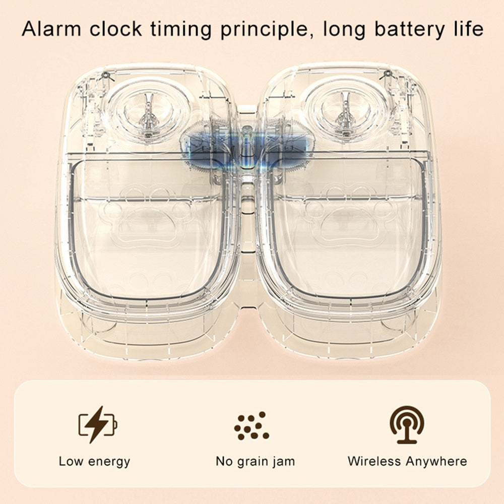 “Smart Automatic Pet Feeder – Timed Dispenser with Stainless Steel Bowl for Cats & Dogs”